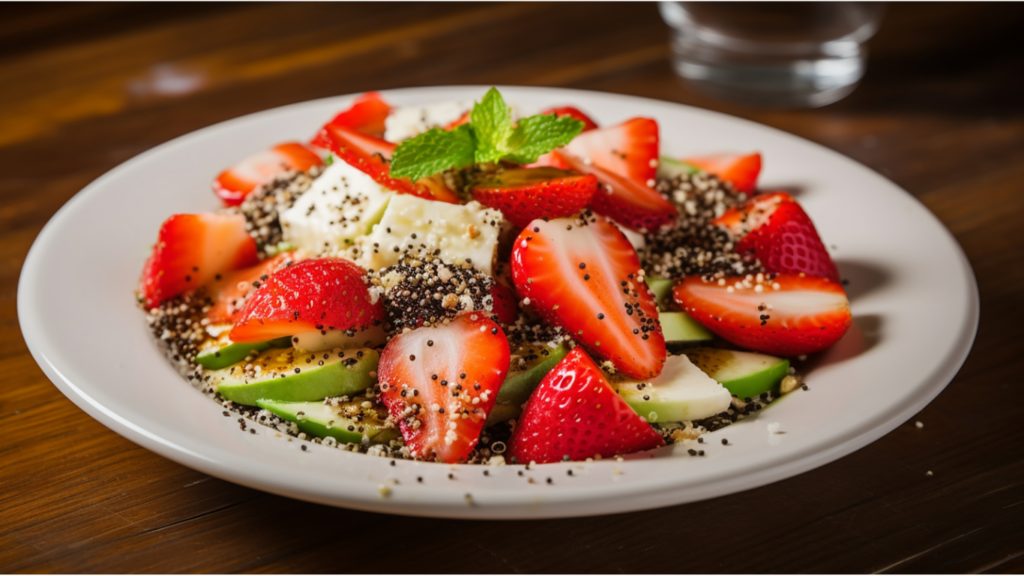 Discover the fresh and flavorful Panera Strawberry Poppyseed Salad, perfect for healthy summer dining.